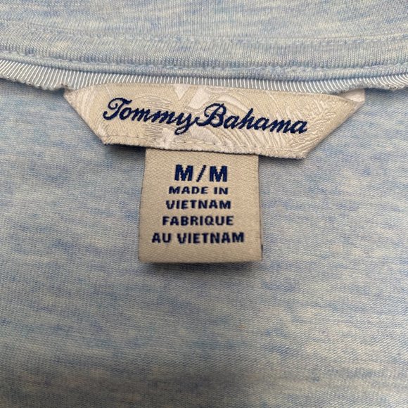 Tommy Bahama - Light Blue Soft Short Sleeve Tee, Size M - Picture 4 of 4